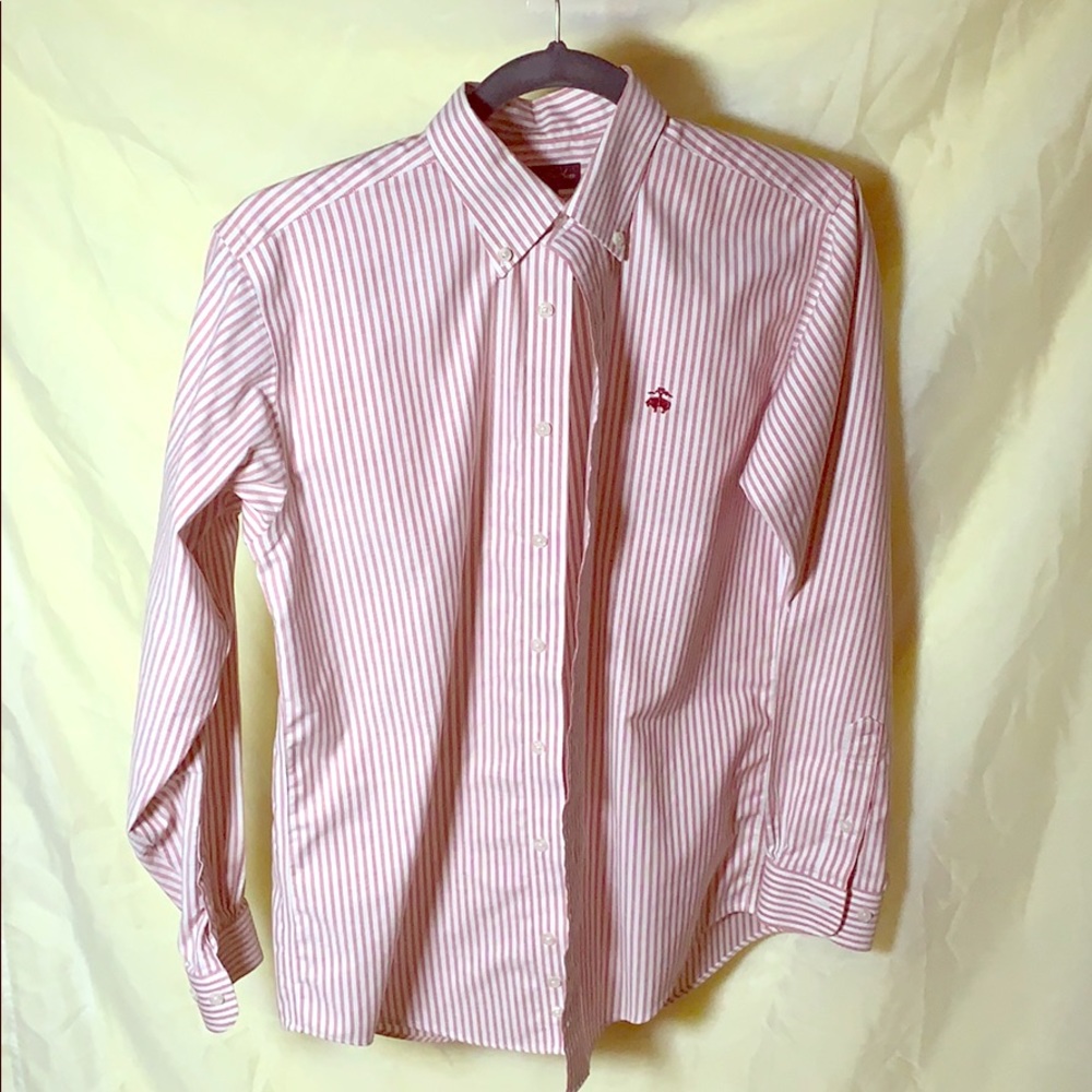 Brooks Brothers red stripped button down.